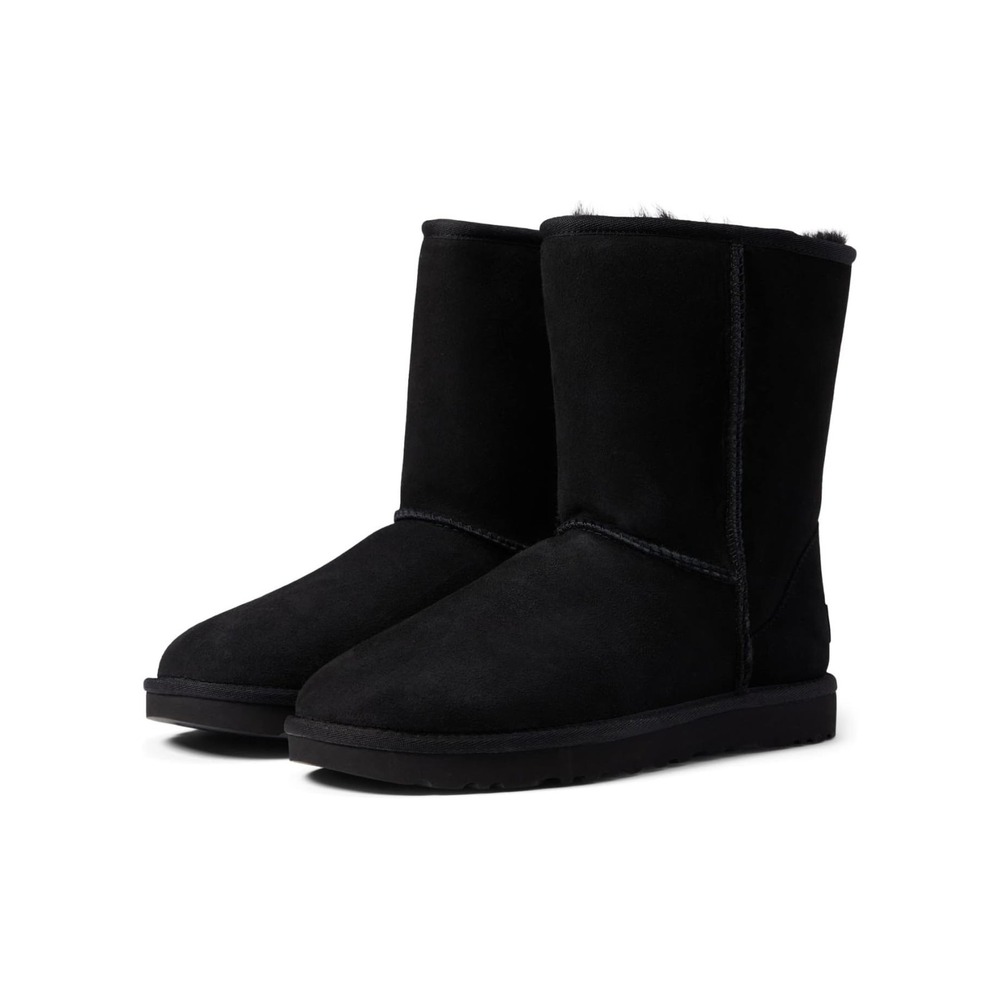 UGG Classic Short II Women's Size 5 Shearling‎ Winter Boots Black